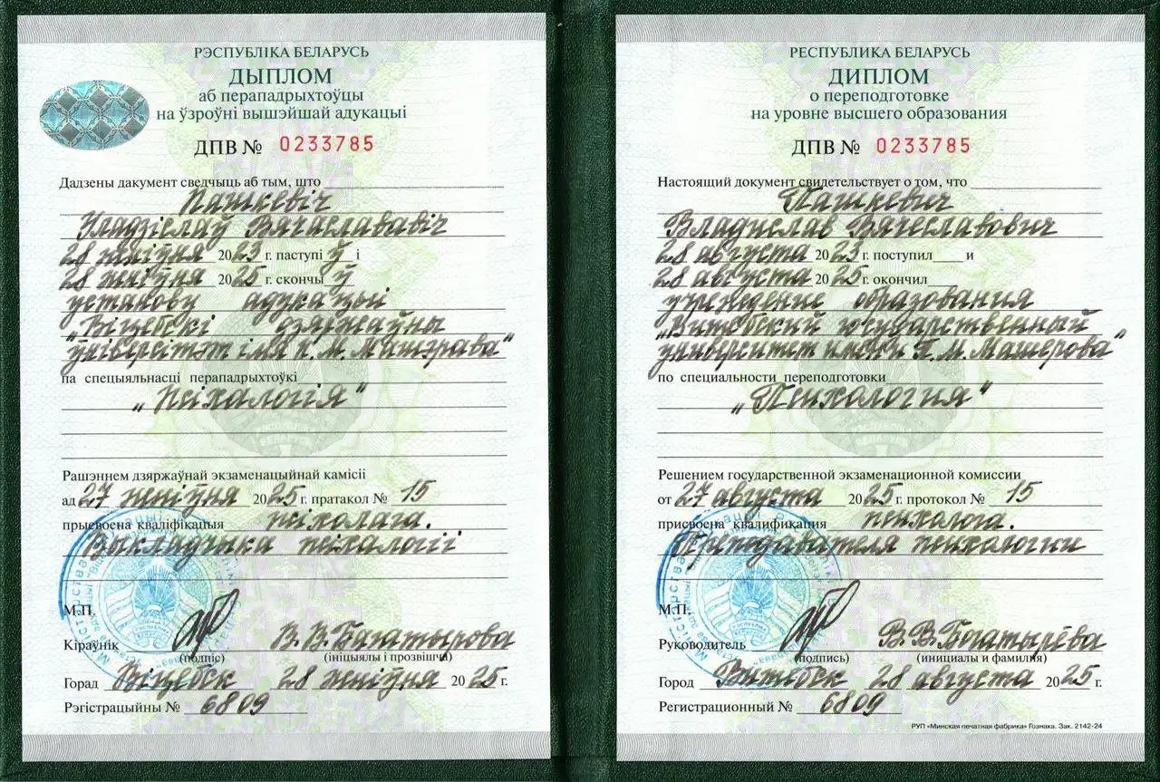 Диплом ВГУ